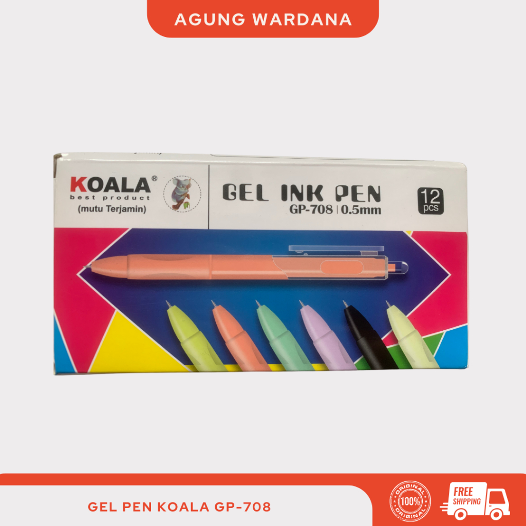 

GEL PEN BOLPOIN KOALA GP-708 0.5MM