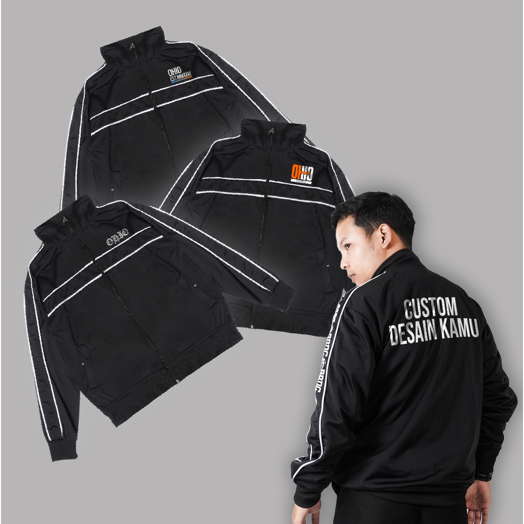Ohio * Jaket Tracktop Pria V2 I Jaket Custom I Jaket Motor Berkendara I Tracktop Jacket Pria I Jaket