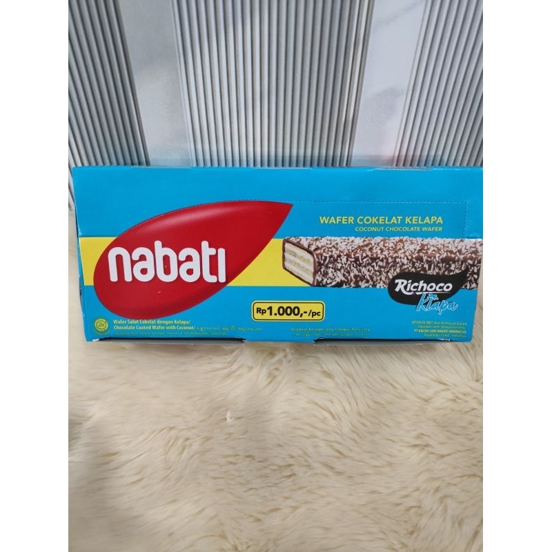 

Nabati Wafer Coklat Kelapa 1BOX isi 12PCS