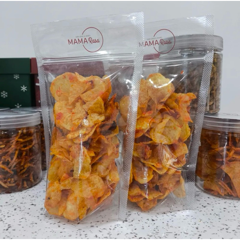 

KERIPIK KENTANG / MUSTOFA TERI KACANG / TEMPE OREK KERING KEMASAN POUCH