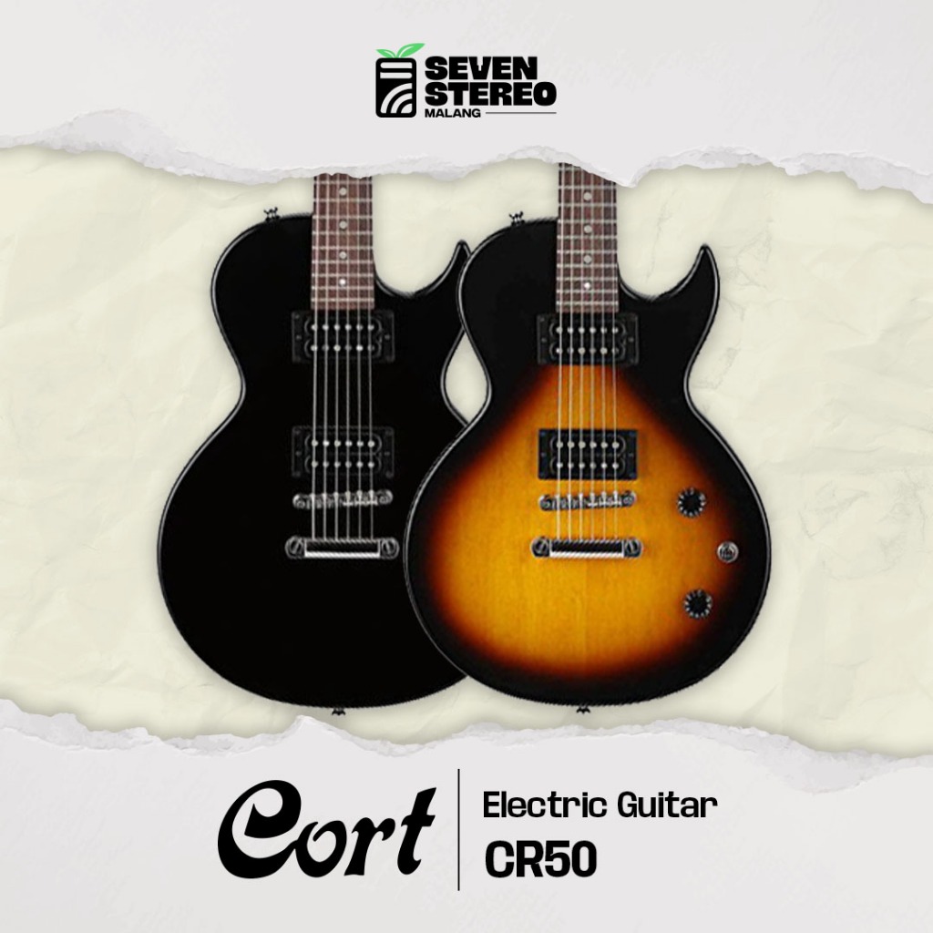 Cort CR50 CR 50 CR50BK Les Paul Model Electric Guitar - Gitar Elektrik