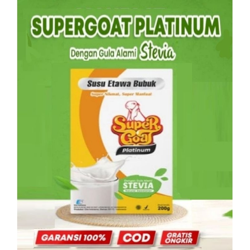 

SUPERGOAT PLATINUM Stevia / Susu Bubuk Kambing Etawa atasi Diabetes