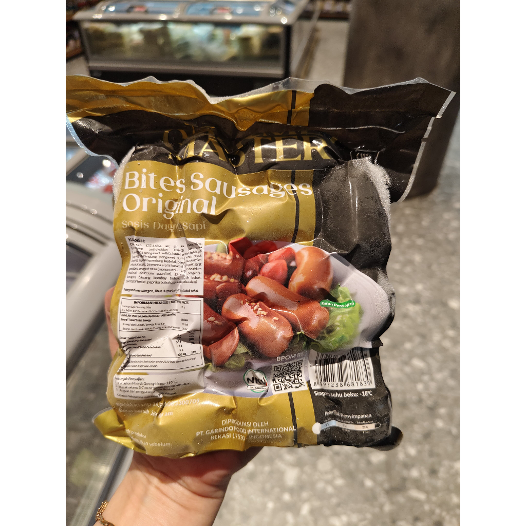 

GOURMET MASTER BITES SAUSAGES ORI 360GR