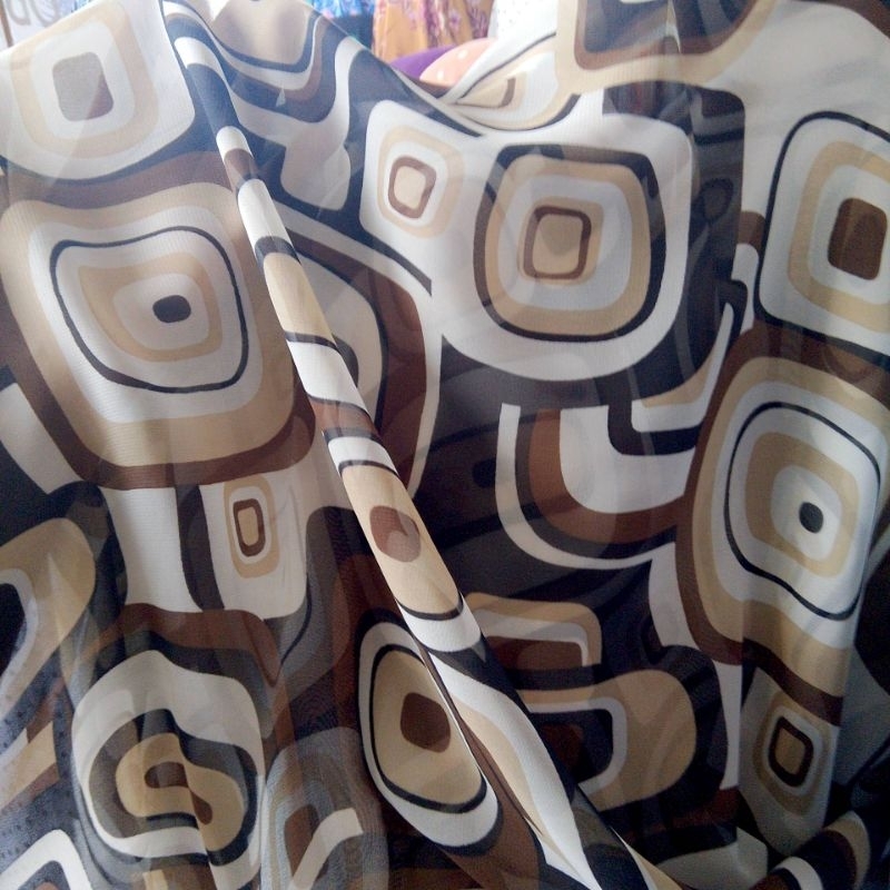 kain sifon motif import - kain sifon Ceruti premium - kain sifon meteran - kain bahan sifon - harga 