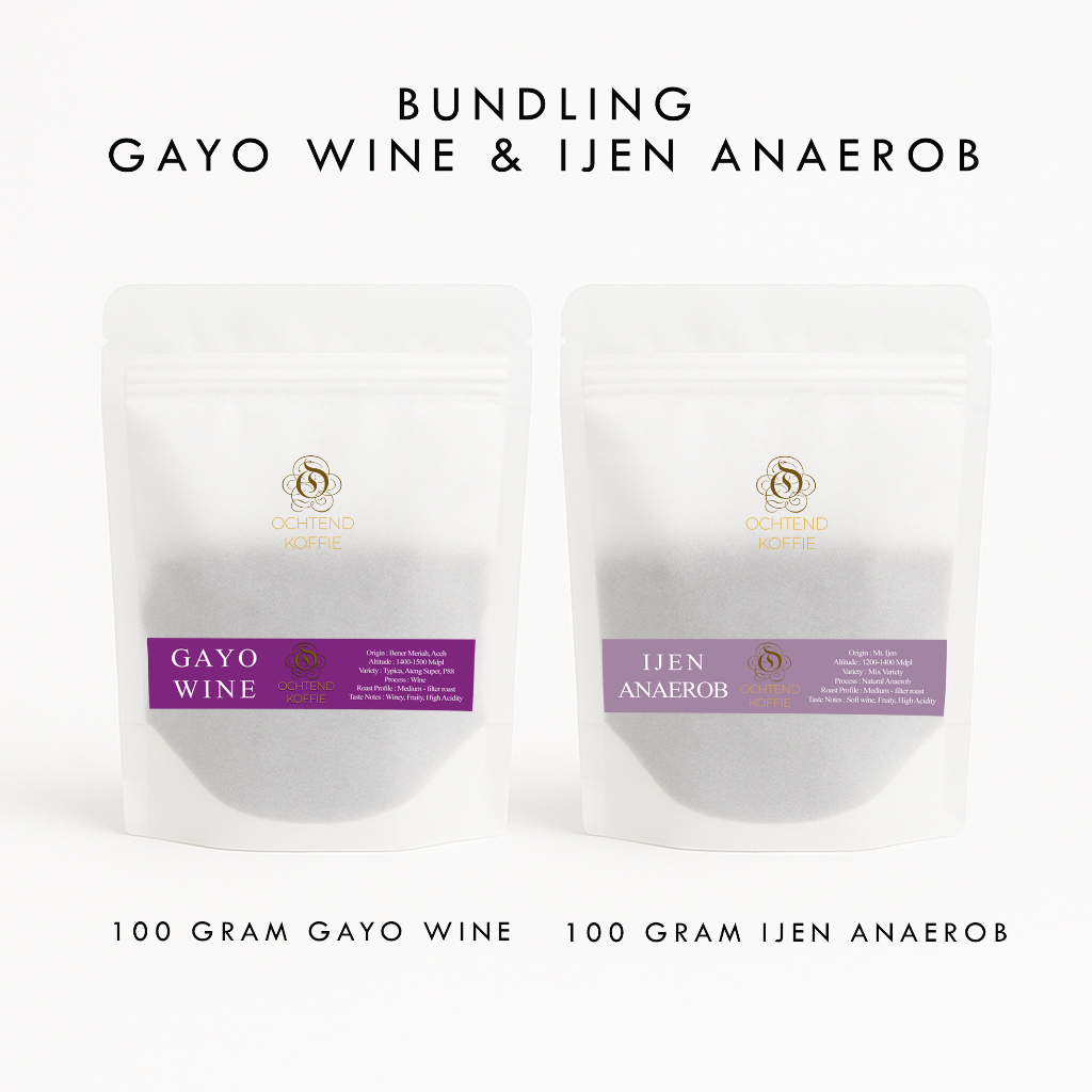 

Ochtend Koffie Bundling Kopi Arabica Gayo Wine & Ijen Anaerob