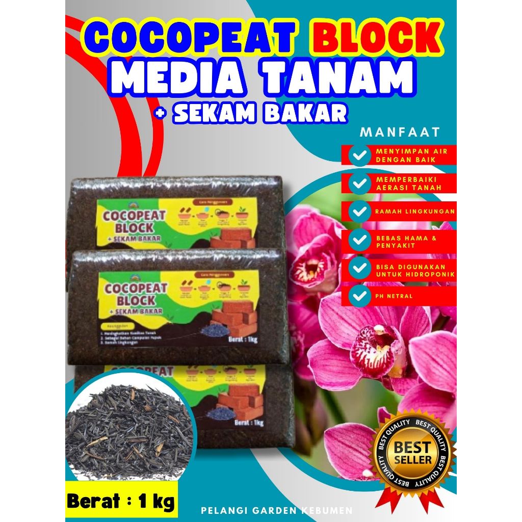 TERBAIK  Cocopeat Fiber, Cocopeat Fellagro, Cocopeat Gecko