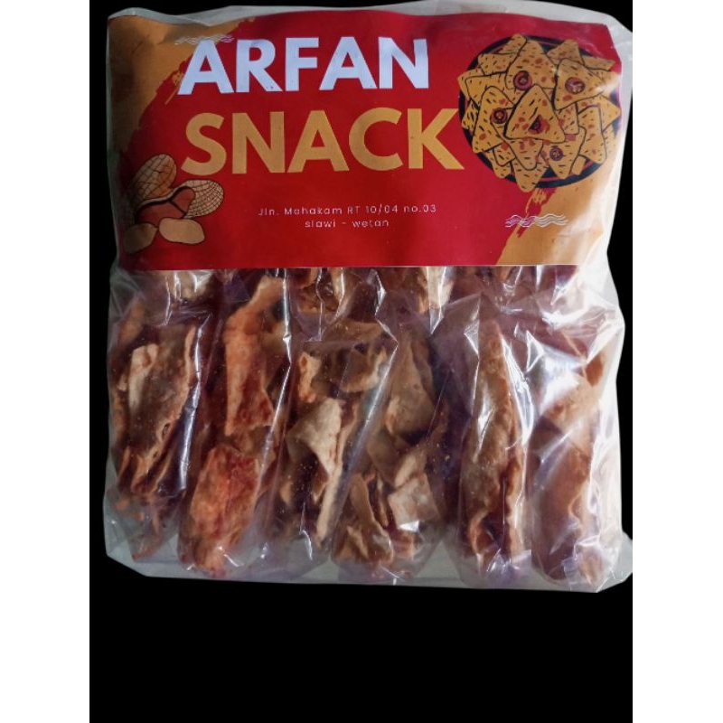 

kripik kulit kebab rasa balado extra pedas