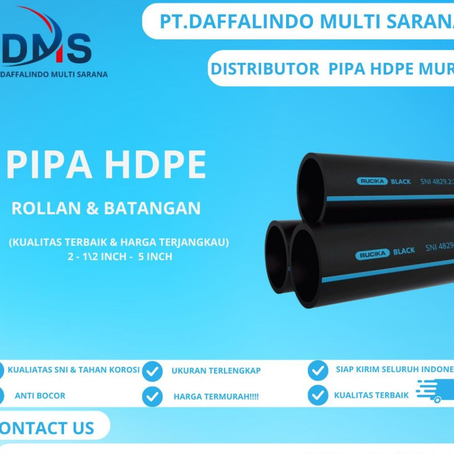 Pipa Hdpe Merk Vinilon 4 Inch PN 10 | Distributor Pipa Hdpe