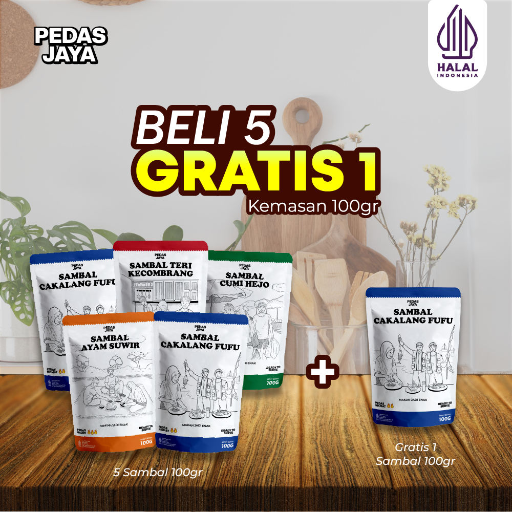 

Paket Bundling 5 Sambal Gratis 1 Sambal