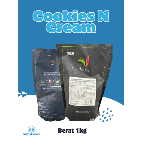 

NEW!! VERLIN rasa COOKIES AND CREAM powder drink minuman bubuk (1kg)