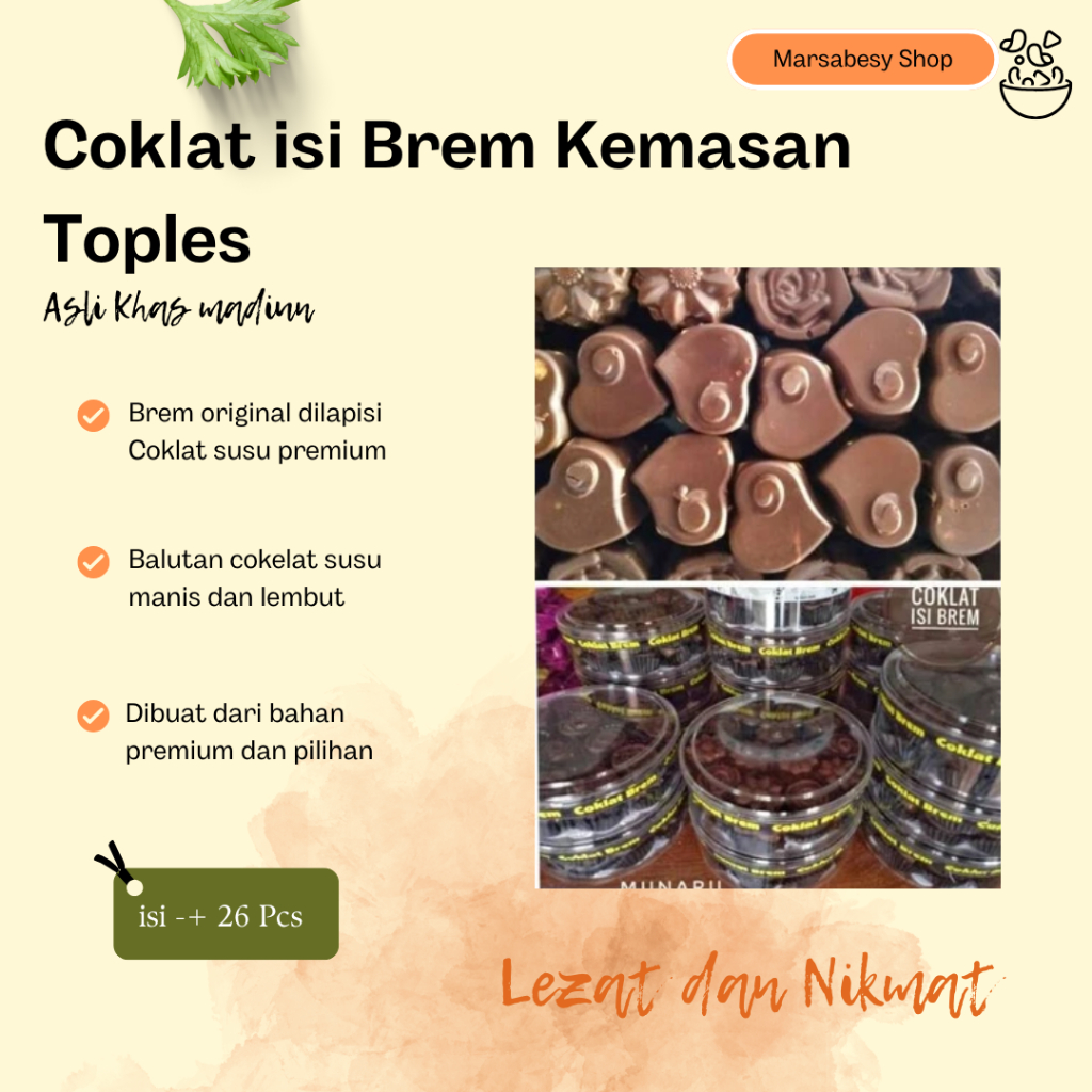 

NEW Coklat isi Brem Kemasan Toples MURAH BERKUALITAS