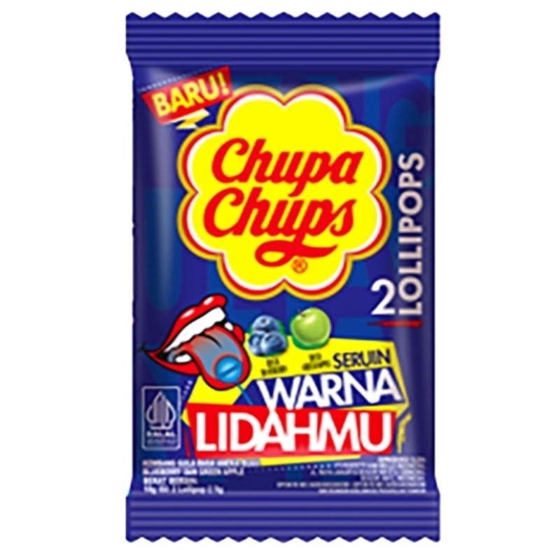 

Chupa Chups Permen Lolipop Tongue Painter 2 x 9 g