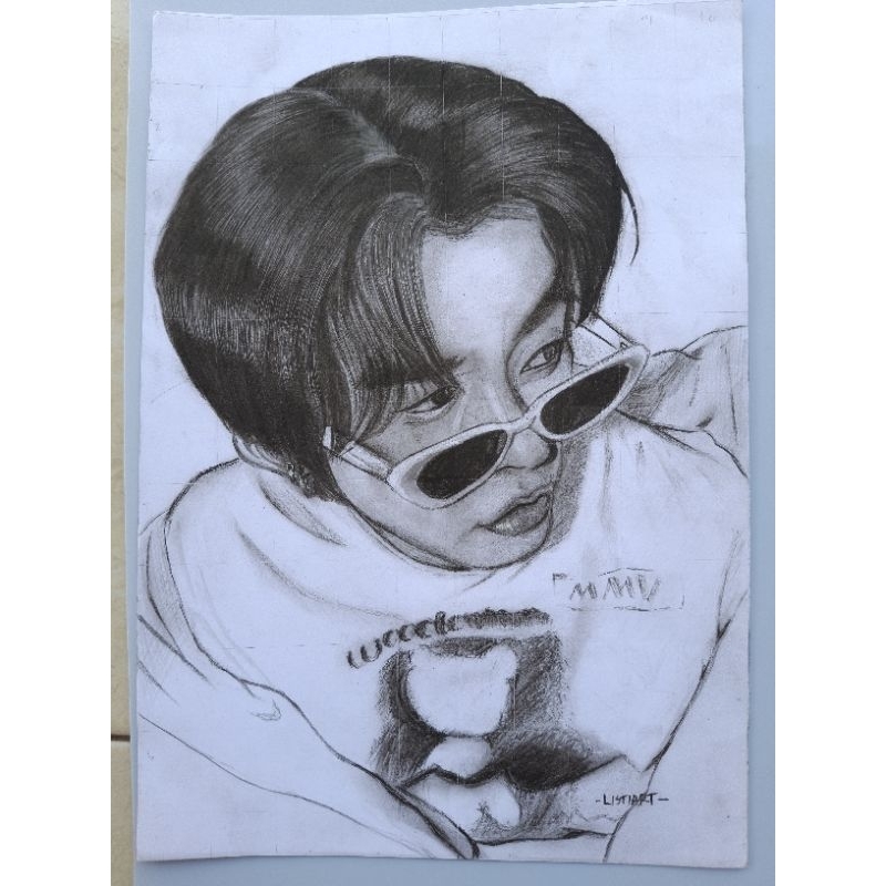 

jasa lukis gambar uk.A5 + bingkai