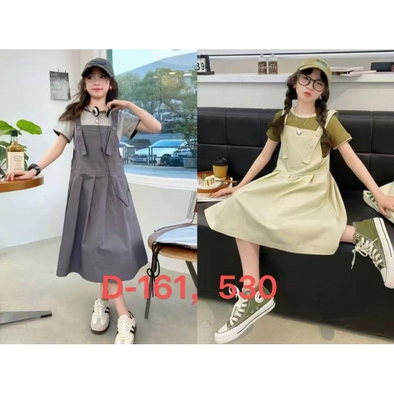 Setelan Baju Kodok Anak Perempuan / Dres Overal Anak Perempuan 6 sampai 9 tahun