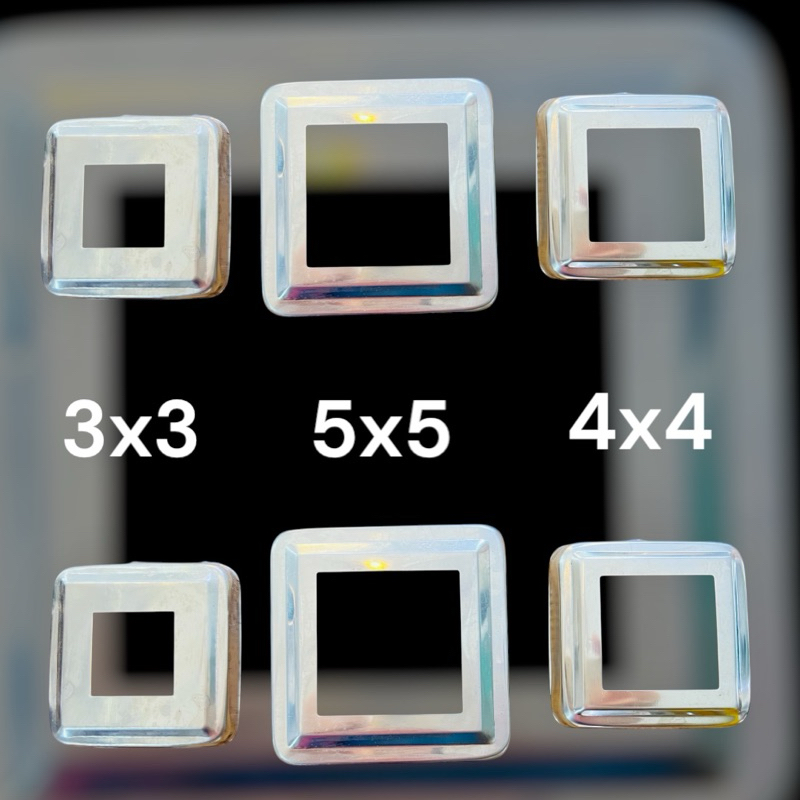 ORNAMEN PAGAR STAINLESS RING KOTAK/RING TAPAK HOLLOW STAINLESS UKURAN 3x3 ,4x4 dan 5x5