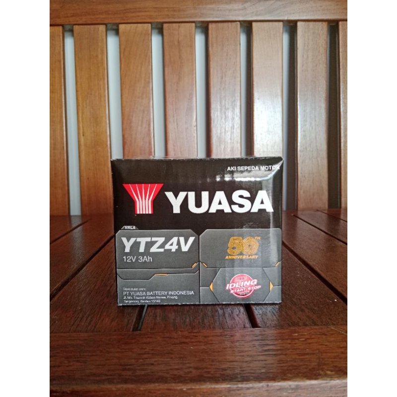 AKI MOTOR BEAT, VARIO 110, SUPRA X 125, REVO ABSOLUTE, SPACY YTZ4V YUASA ORIGINAL