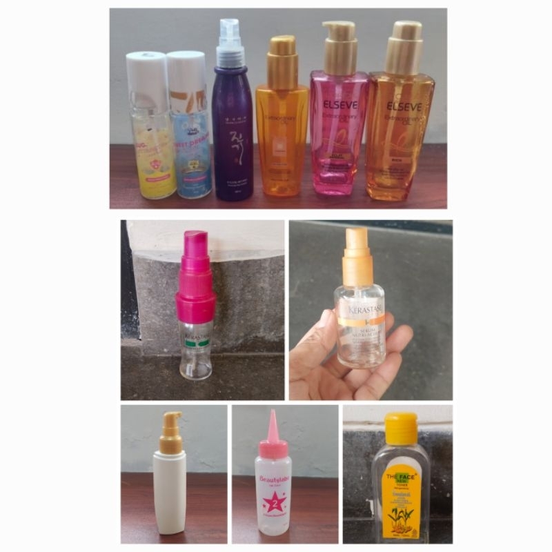 BOTOL - KOSONG WADAH HAIR CARE PUMP SPRAY LOREAL KERASTASE HAIR TONIC