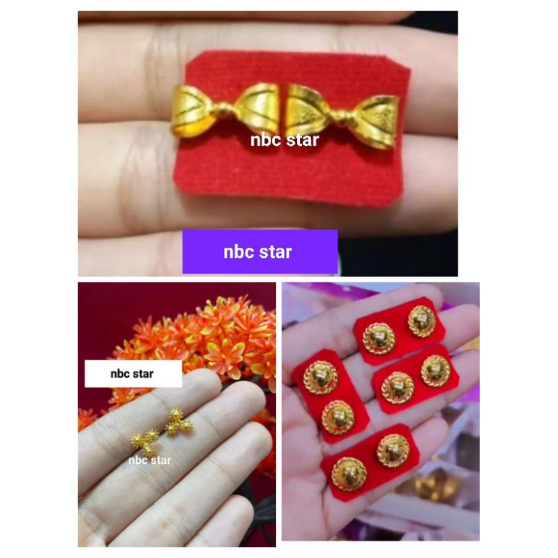 anting pita, matahari replika emas 24 k persis emas asli