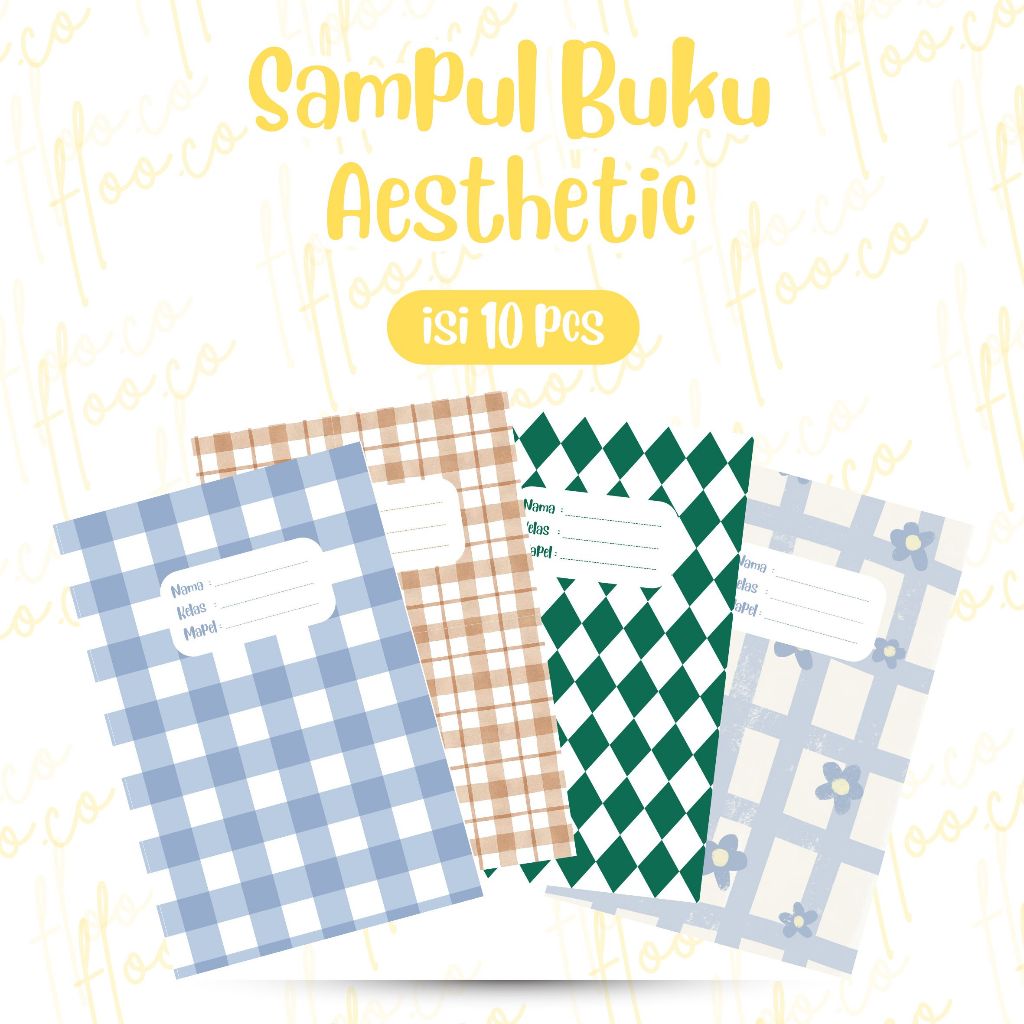 

[10 PCS] Sampul Buku Aesthetic | Sampul Buku Sekolah | Sampul Buku