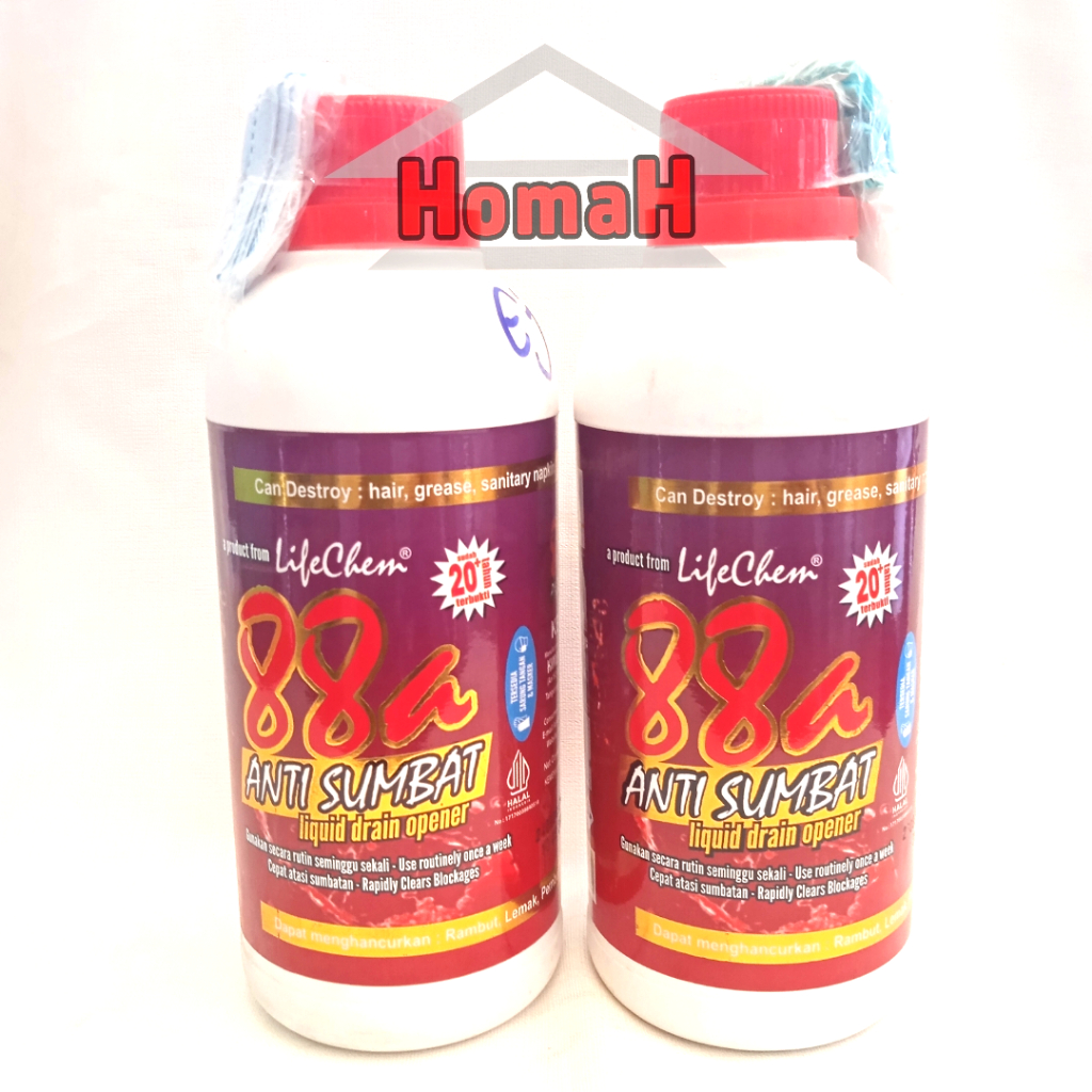 Cairan Pembersih Saluran Mampet Toilet Pipa Anti Sumbat 88A - Menguraikan Kotoran Berlemak dan Mampe