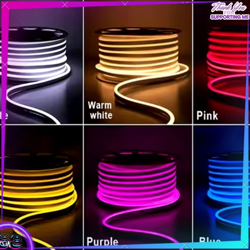 LED STRIP NEON FLEX 220V 10M SUPER TERANG