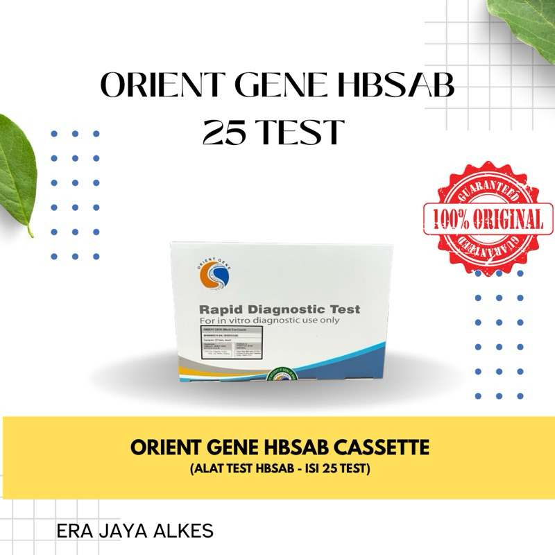 Orient Gene HBsAb Plasma Orient ISI 25 ORIENT GENE