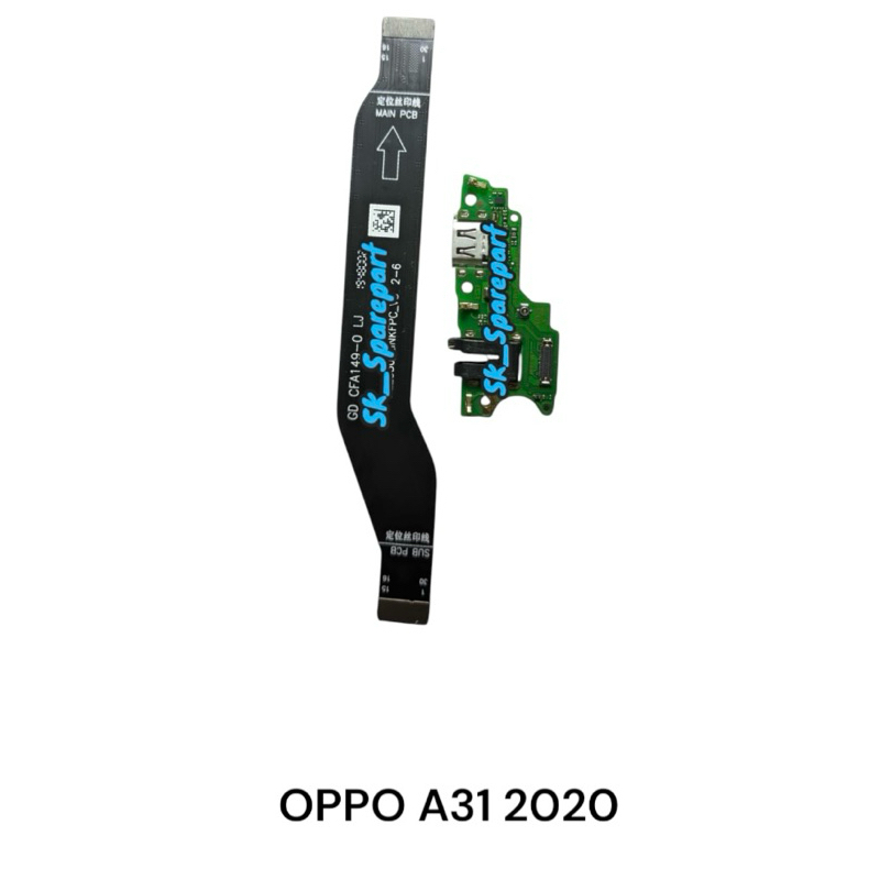 FLEXIBEL CHARGER OPPO A31 2020 PAPAN CAS FULLSET IC + FLEXIBEL BOARD OPPO A31 2020 SATU SET