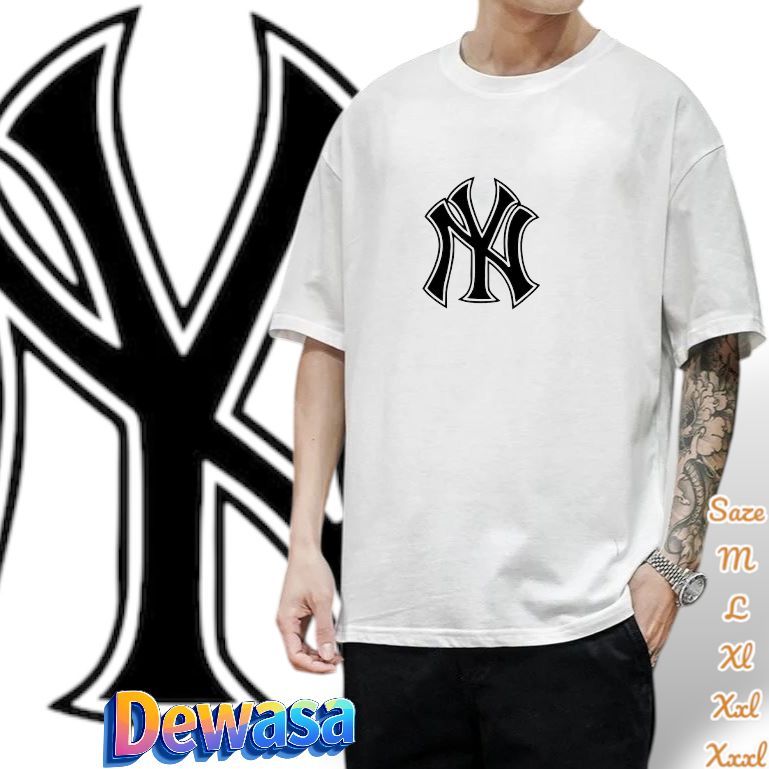 ATASAN OBLONG BAJU KAOS COWO CEWE BISA PAKAI BAHAN PREMIUM TERMURAH (NY)