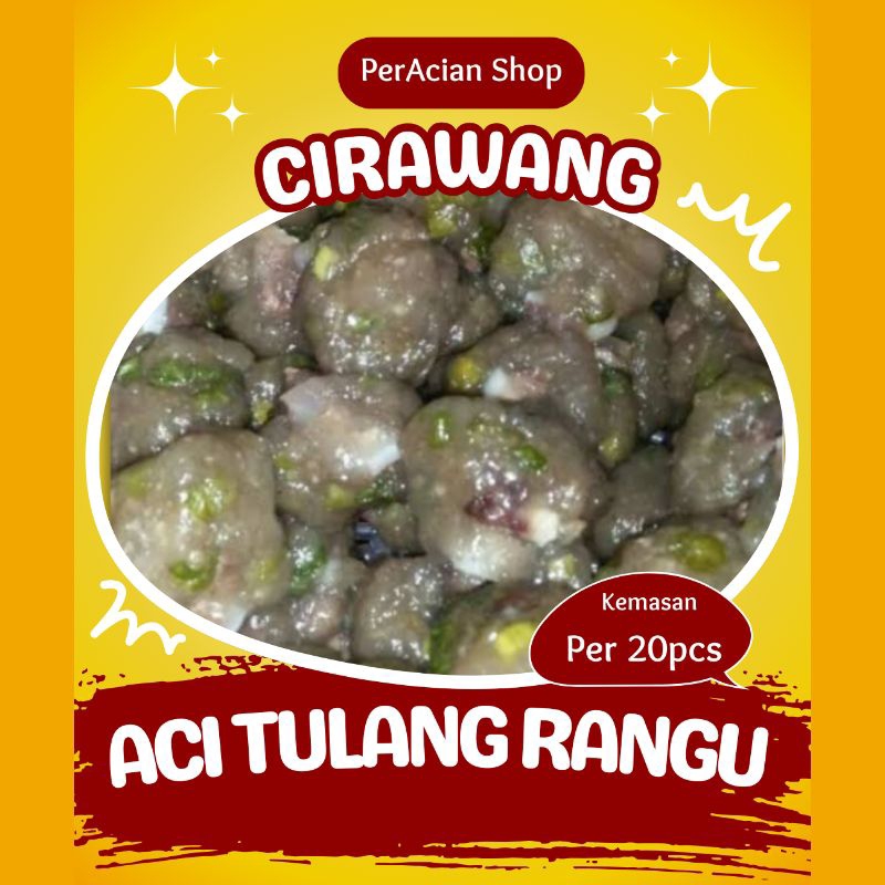 

CIRAWANG (Aci Tulang Rangu) - pelengkap toping - Kemasan 20pcs