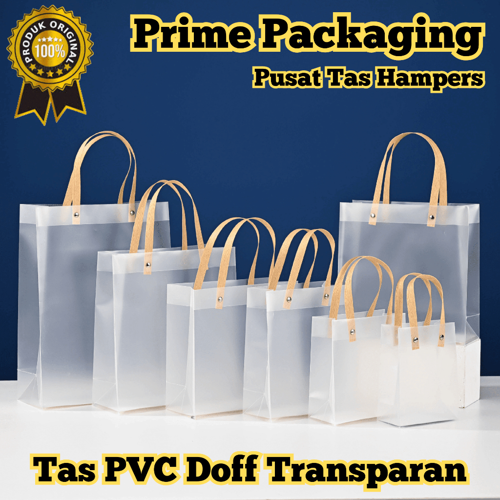 

Goodie Bag DOFF Souvenir Ulang Tahun Hampers Lebaran Imlek Natal/PVC DOFF TRANSPARAN Premium Quality
