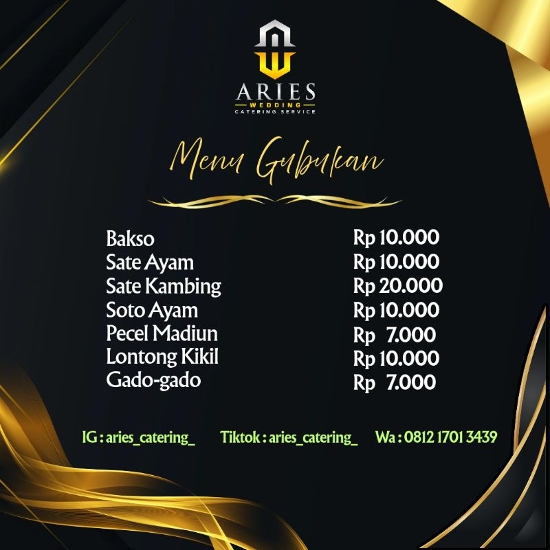 

Menu Gubukan. Minimal order 100pcs