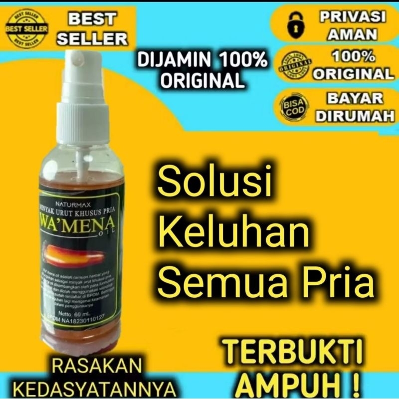 WAMENA Obat Oles Herbal Kuat Pria Minyak Tahan Lama Cowok