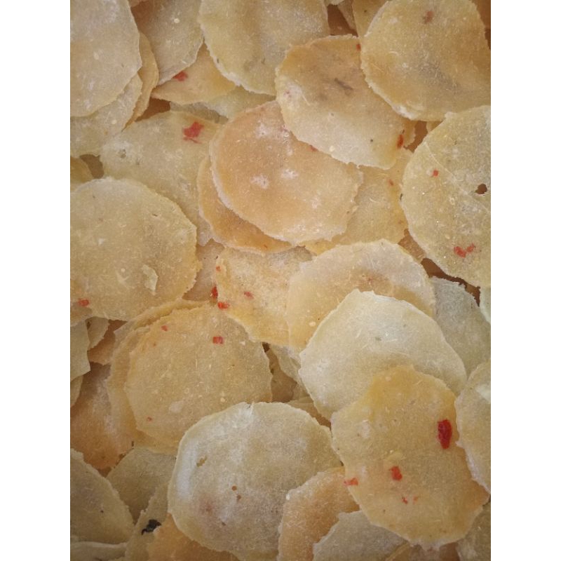 

Kerupuk opak lempeng singkong pedas 500gram