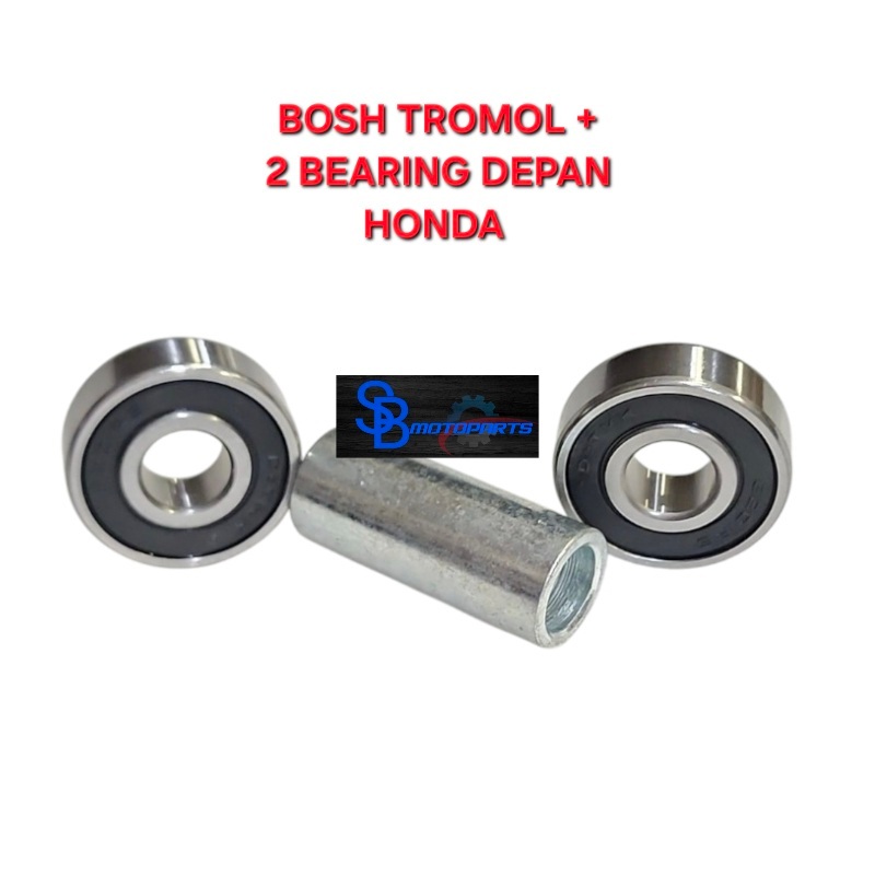 BOSH TROMOL DEPAN BOS TROMOL PLUS 2 BEARING BERING LAHER DEPAN BEAT VARIO SCOOPY SPACY BEAT FI SCOOP