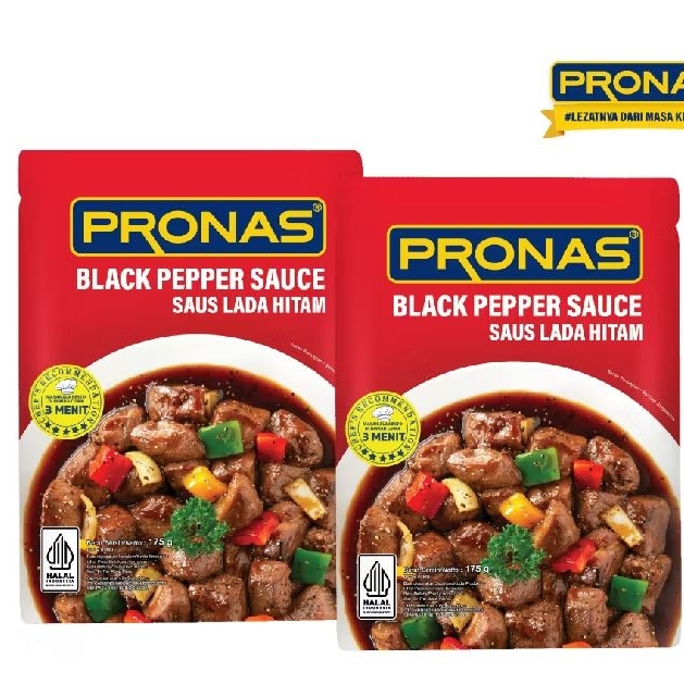 

Pronas Saus Lada Hitam (Black Pepper Sauce) 175 gr