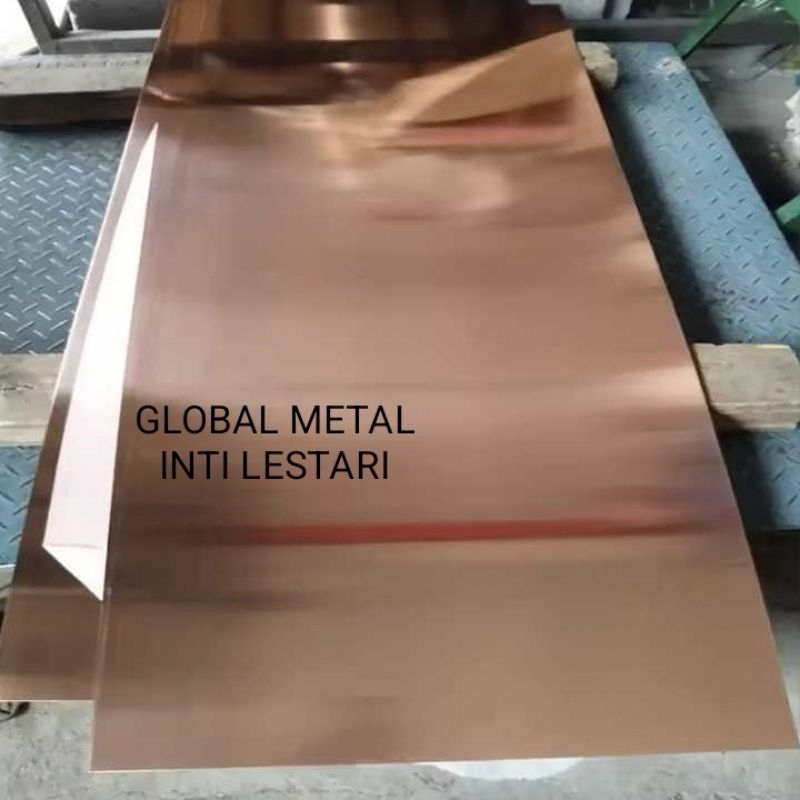 plat tembaga asli lembaran tebal 1mm 100cm x 200cm