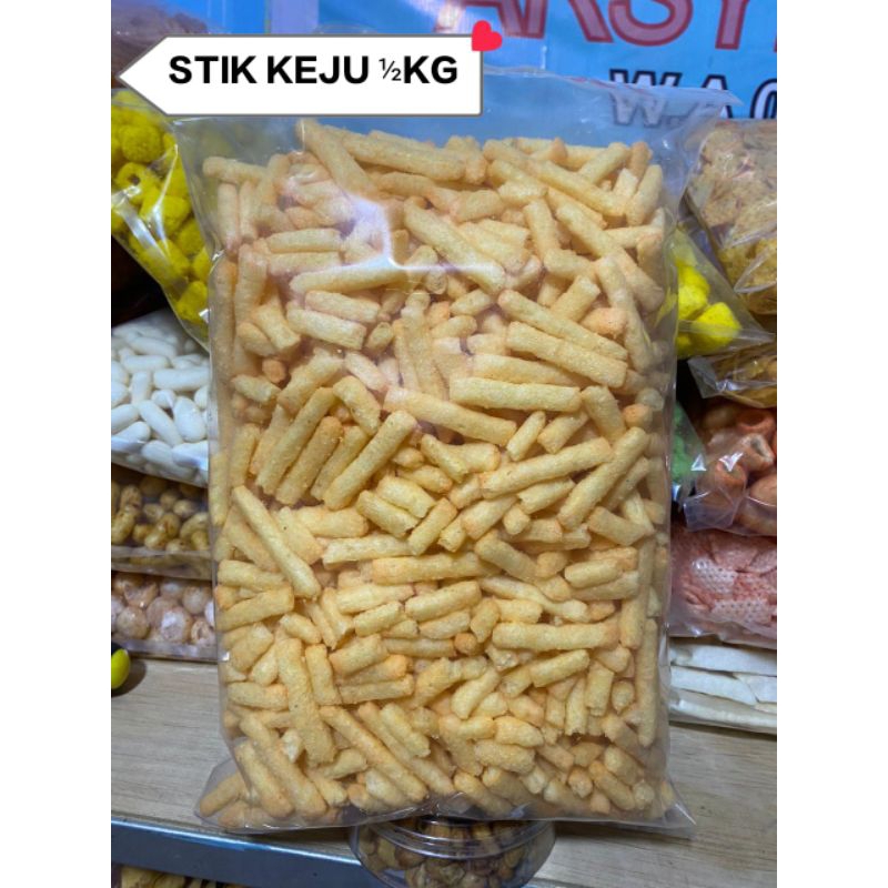 

Snack Kiloan Stik Tes Rasa Keju isi kemasan 500gr