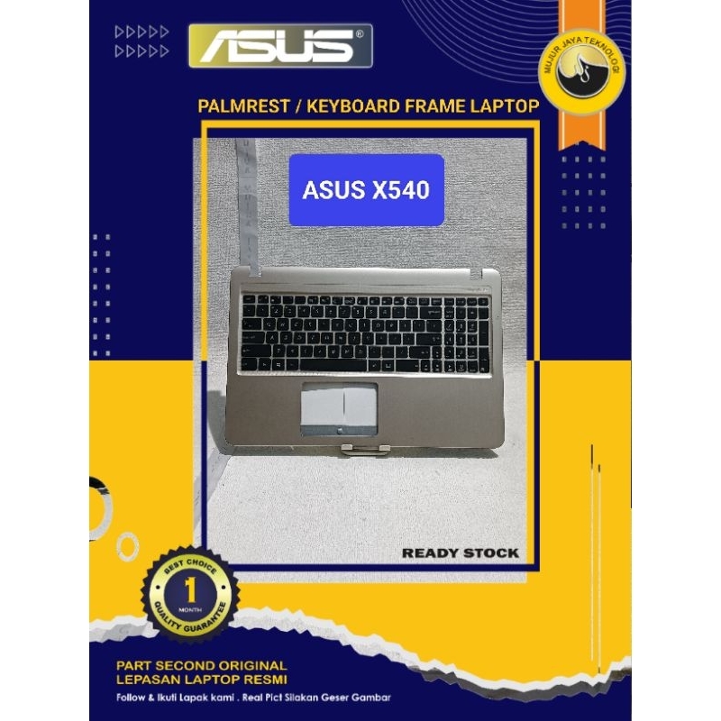 Palmrest Casing Keyboard Frame Top Case Asus X540 X540L X540S X540Y X540SA X540N Original Mulus