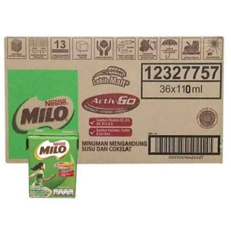 

Milo Kotak Susu Coklat 110ml (36 pcs)