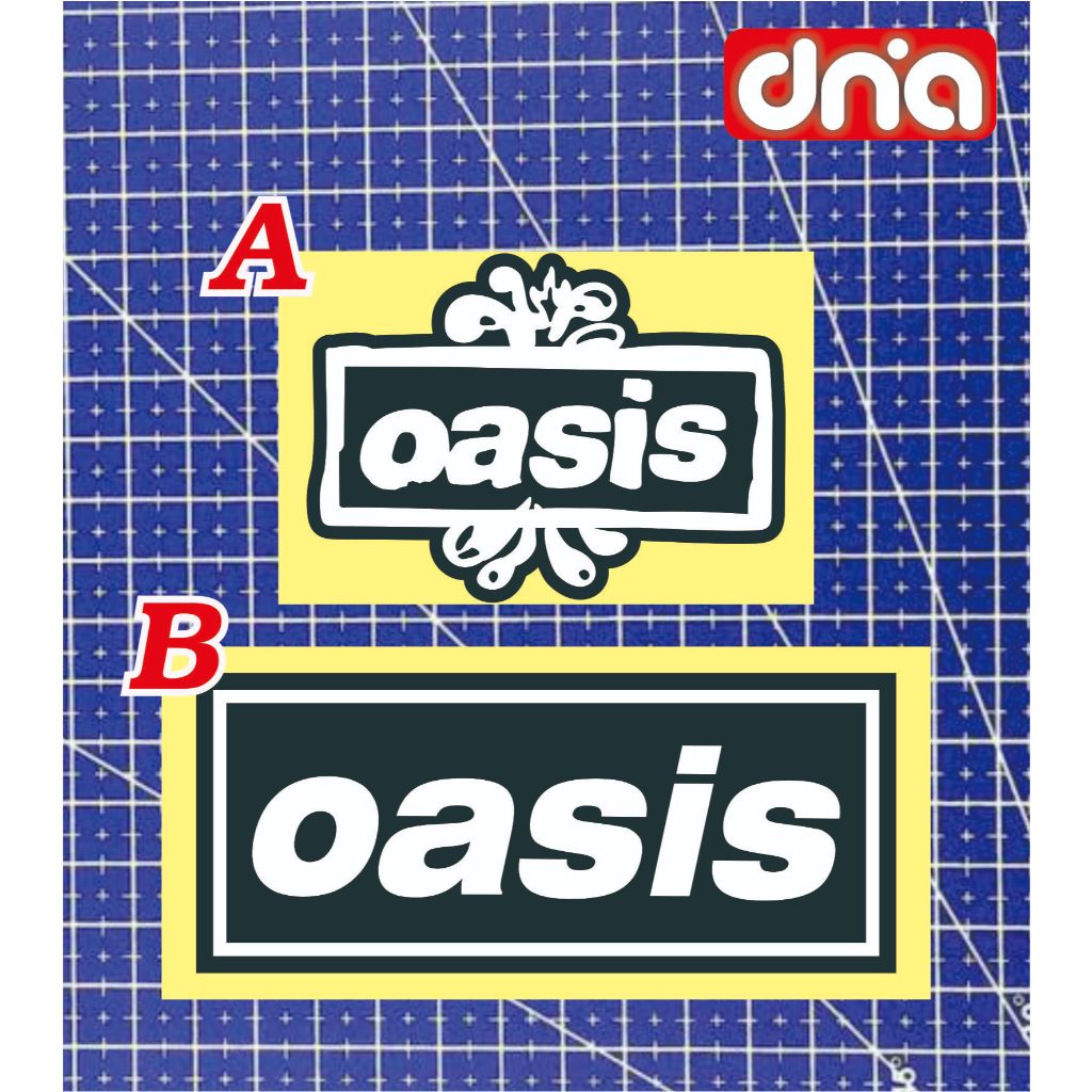 

Cutting sticker band oasis