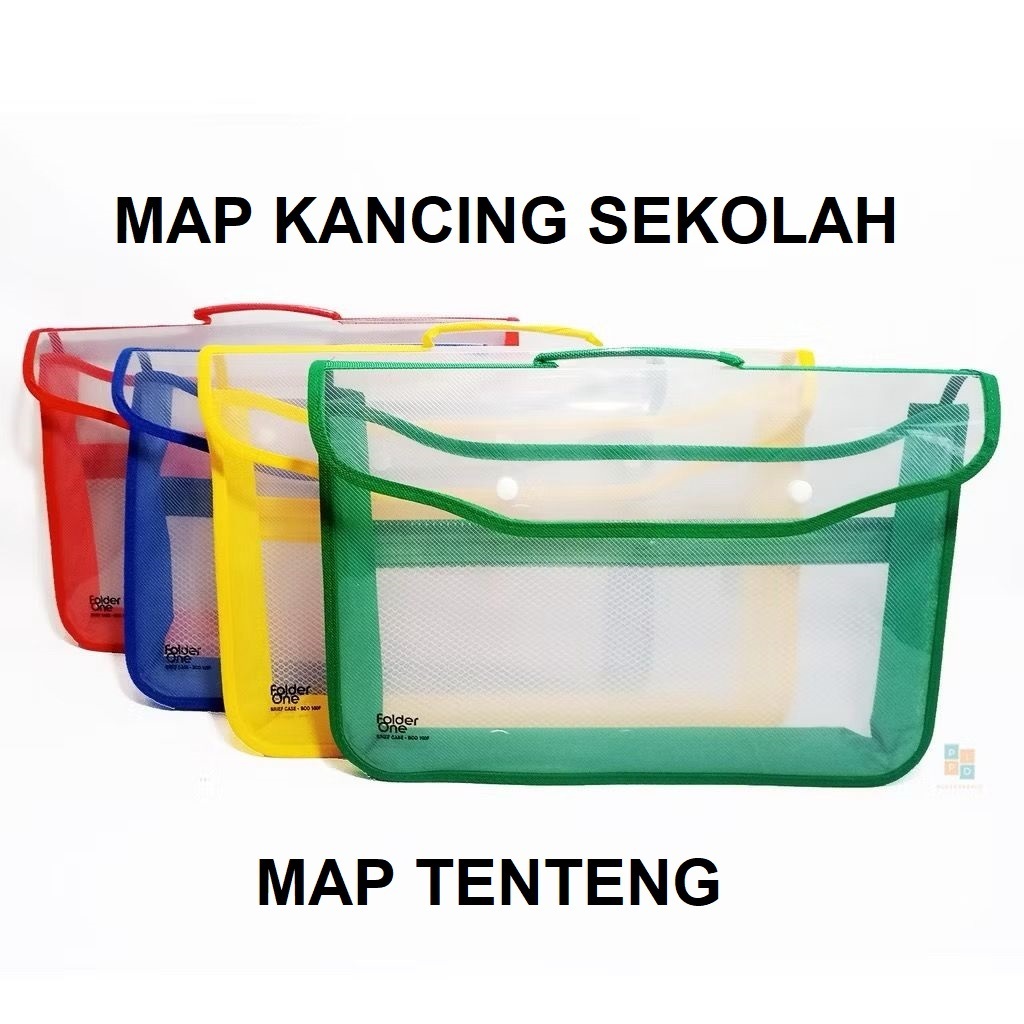

Map Plastik Zipper Tenteng Map Warna Map Kancing Map Jaring Kantor / Sekolah Ukuran F4/Folio