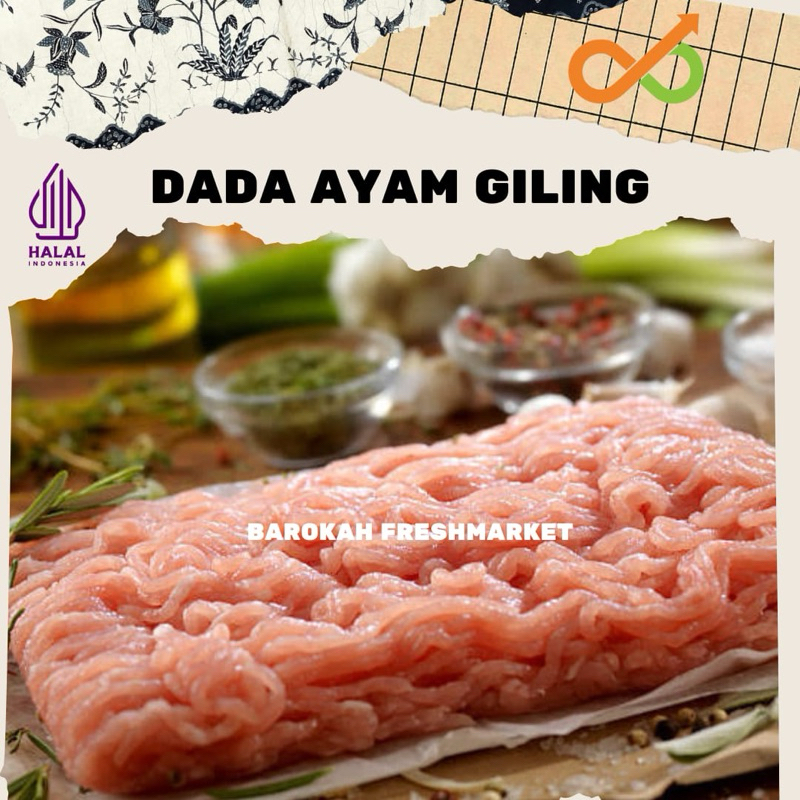 

RB Boneless Dada Ayam Giling 1 Kg
