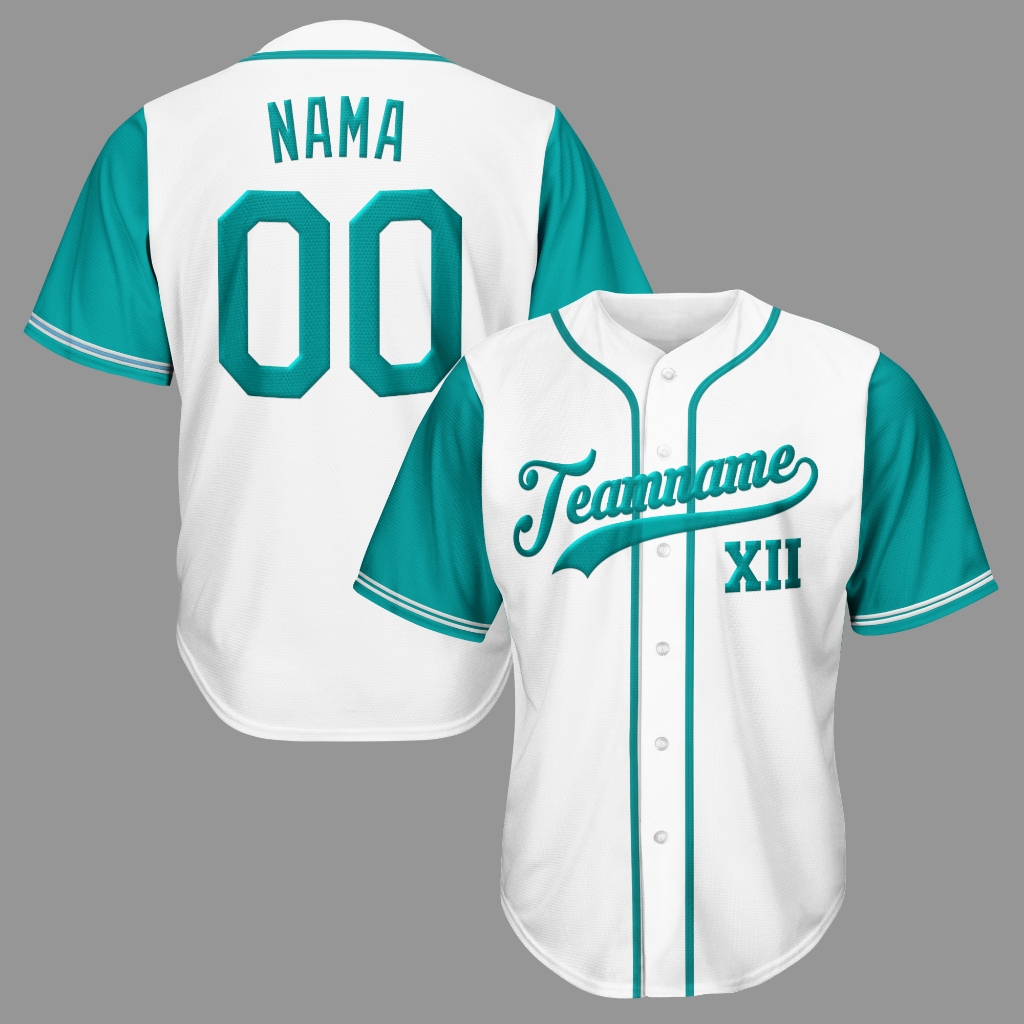 Jersey Baseball Custom Bordir Bebas Desain 32