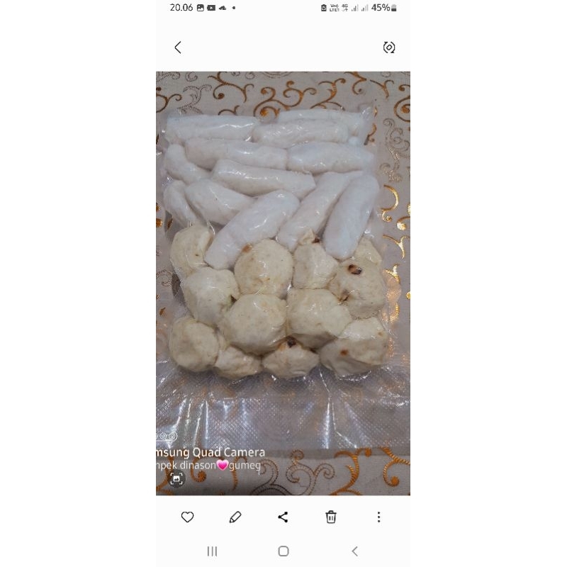 

paket pempek isi 20 sesuai stok