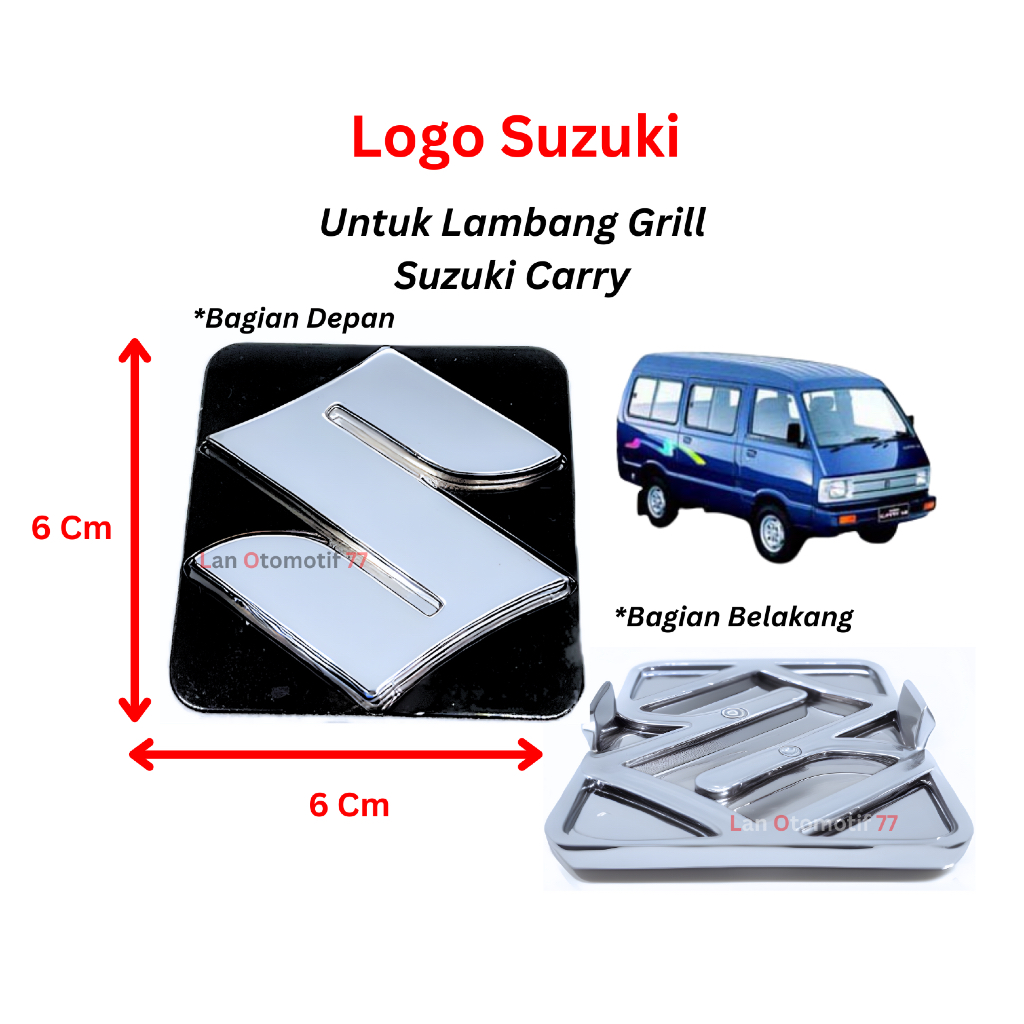 Emblem Logo Lambang Grill Suzuki Carry 10 1.0 Extra Caretta Universal ND4