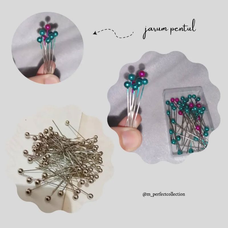 JARUM PENTUL jarum pentul kecil 1 box jarum pentul Anti karat premium stainless jarum pentul stainle