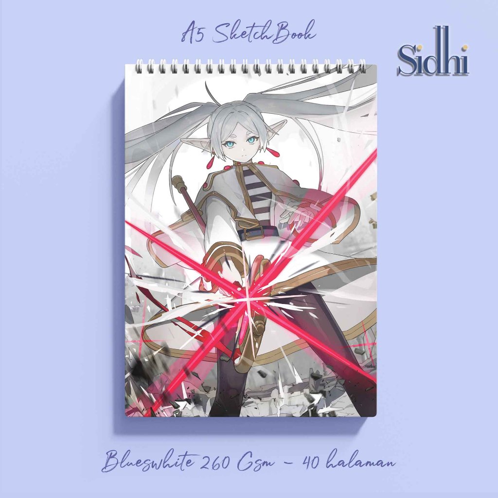 

Sidhi premium sketchbook softcover a5 spiral tema anime frieren