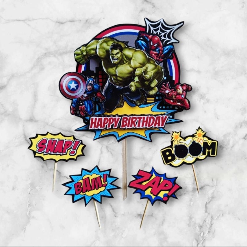 Pop Up Cake Topper Marvel Avengers