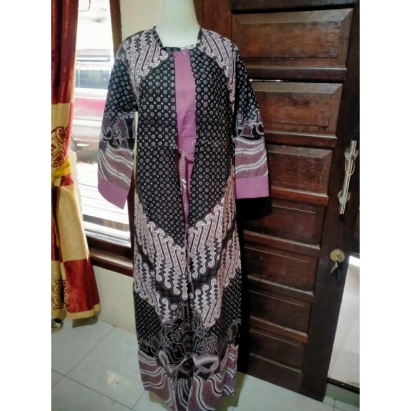 Gamis Rompi Batik Bahan Berkualitas