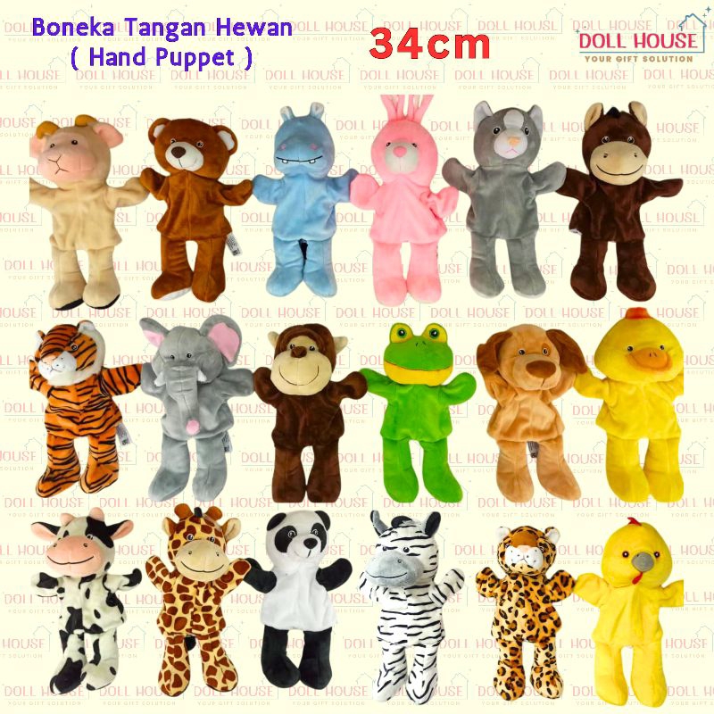 Boneka Tangan Hewan / Boneka Tangan Binatang / Hand Puppet  Bagus / Boneka Tangan Hewan / Boneka Pan